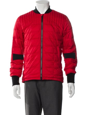 Canada Goose Colorblock Pattern Puffer Coat