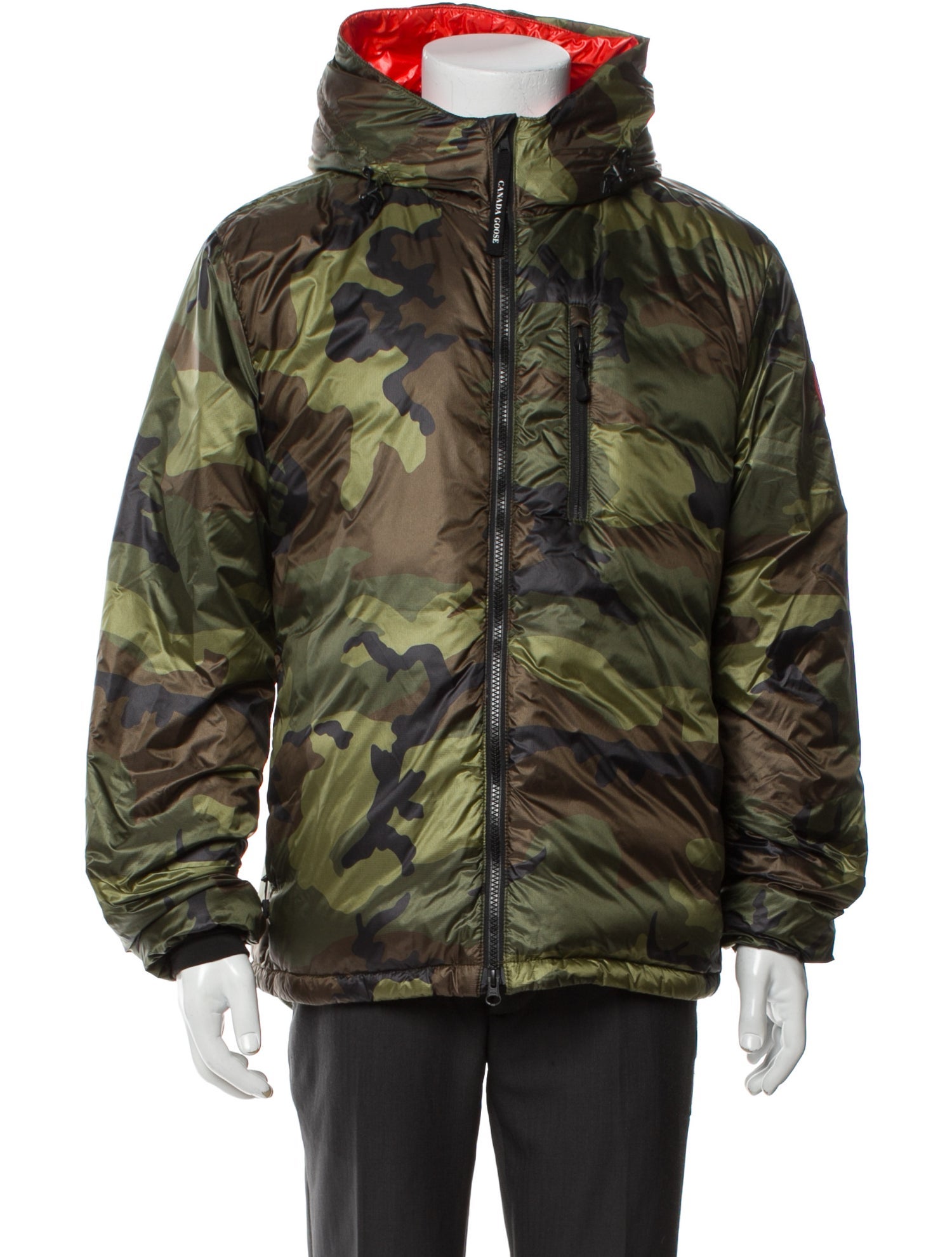 Canada Goose Camouflage Print Puffer Coat
