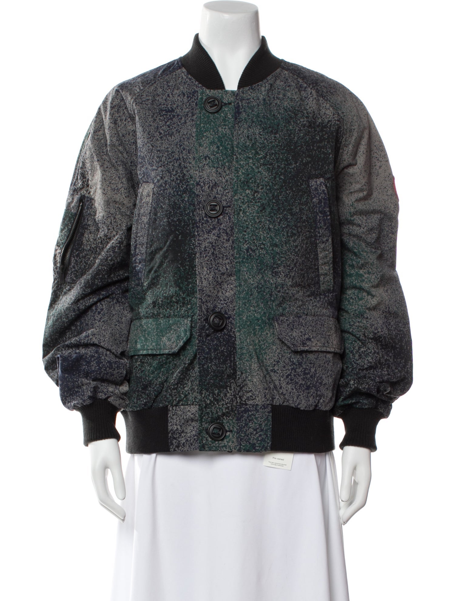 Canada Goose Animal Print Bomber Jacket