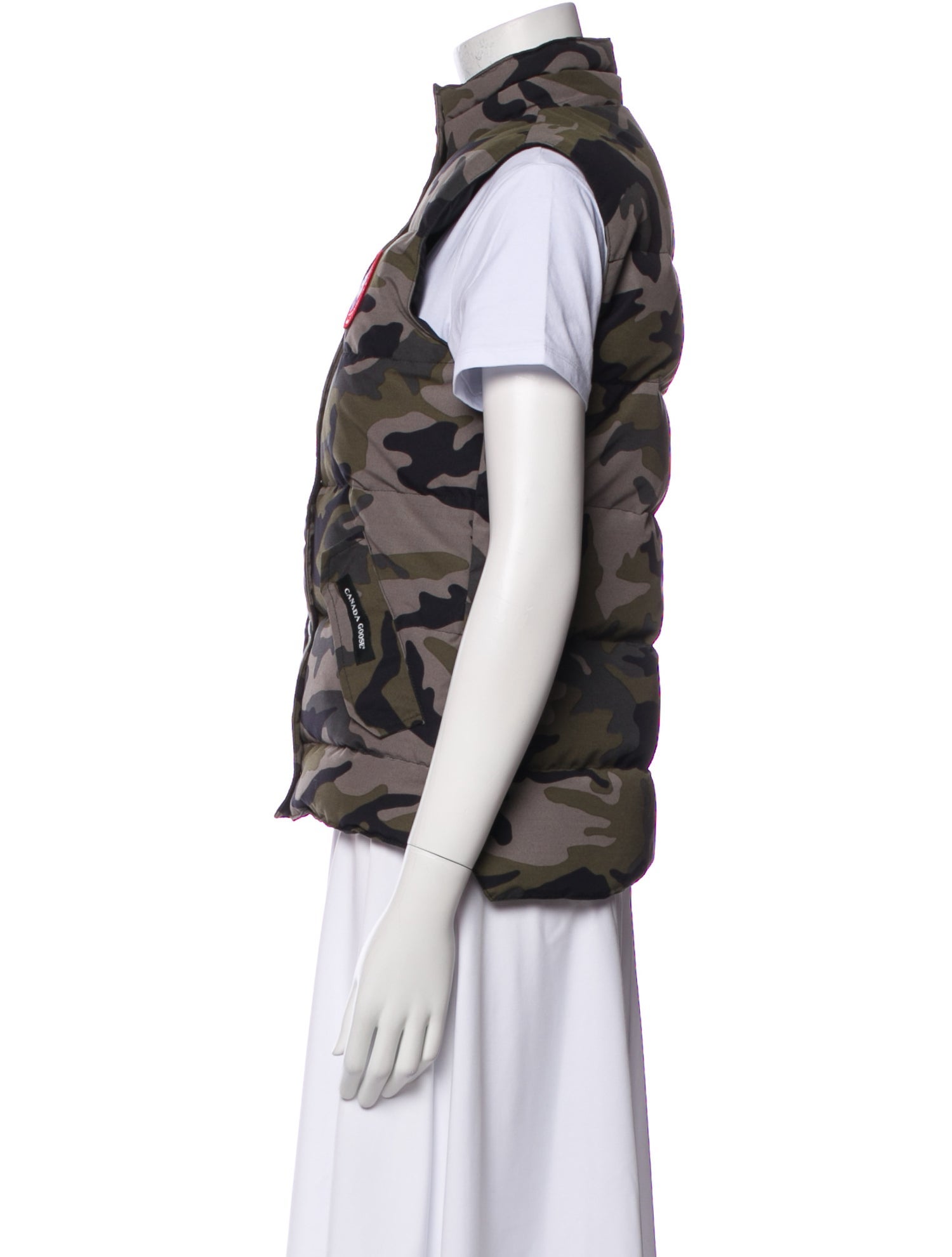 Canada Goose Camouflage Print Down Jacket