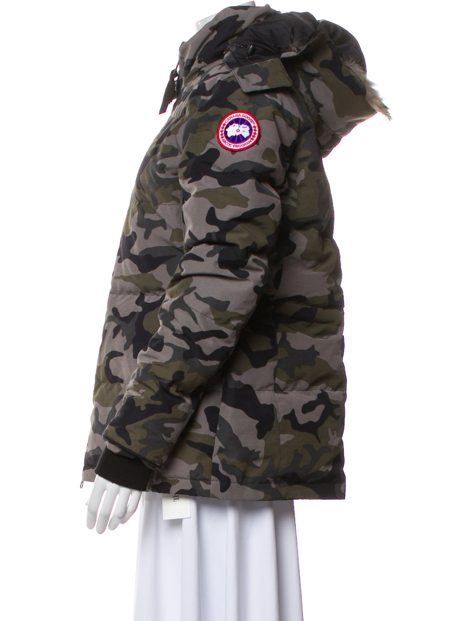 Canada Goose Camouflage Print Down Coat