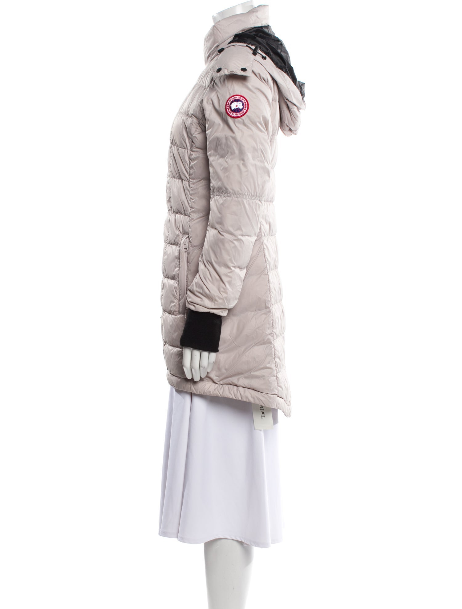 Canada Goose Nylon Colorblock Pattern Down Jacket