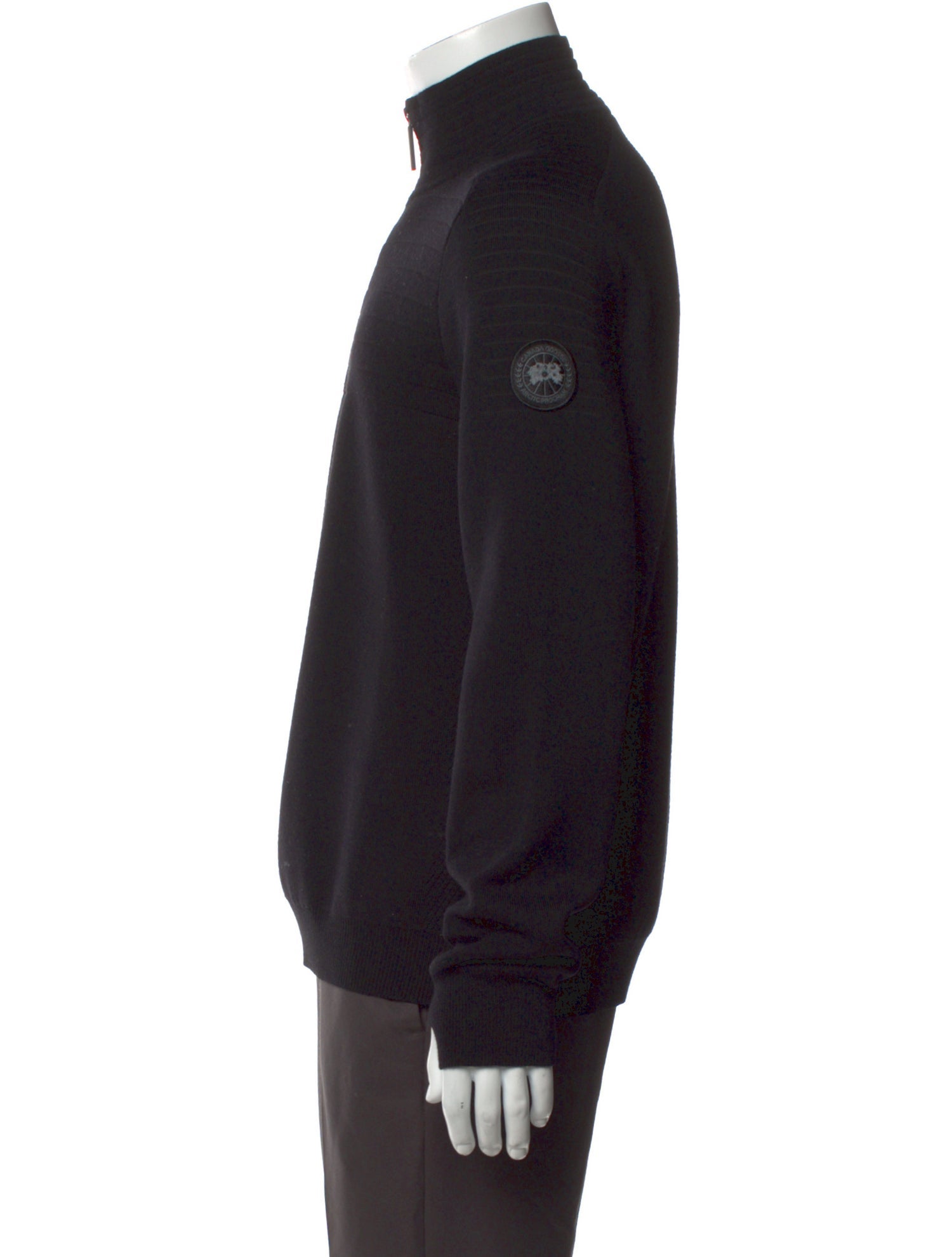 Canada Goose Merino Wool Mock Neck Cardigan