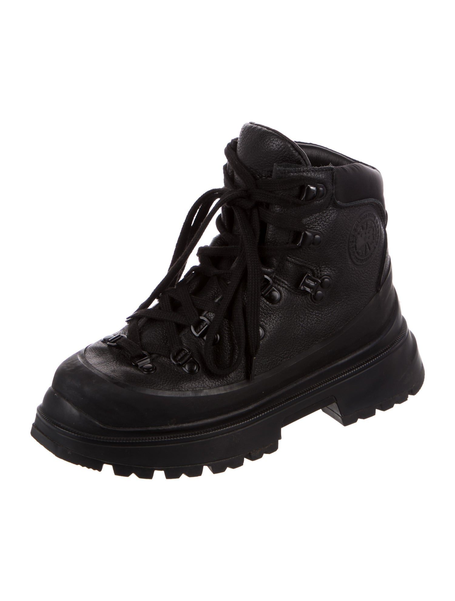 Canada Goose Leather Combat Boots