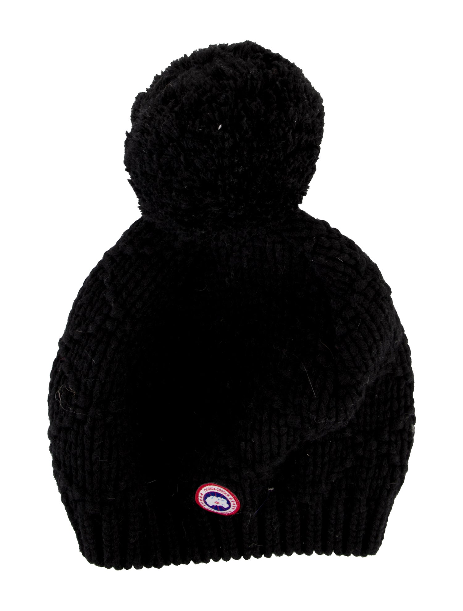 Canada Goose Black Merino Wool Knitted Beanie