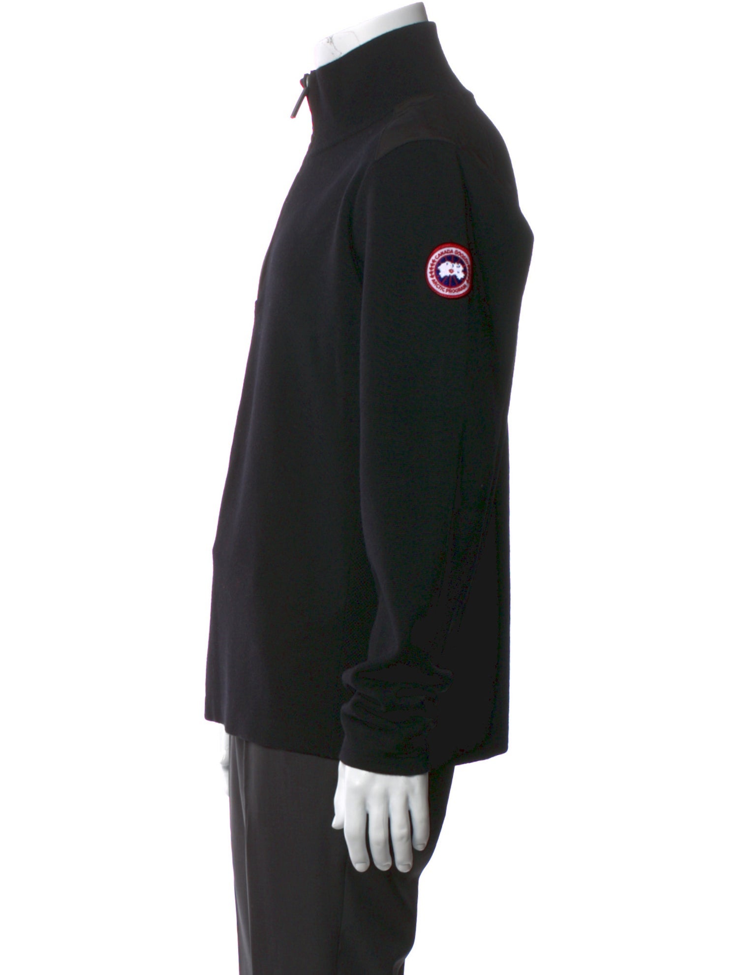 Canada Goose Merino Wool Mock Neck Cardigan