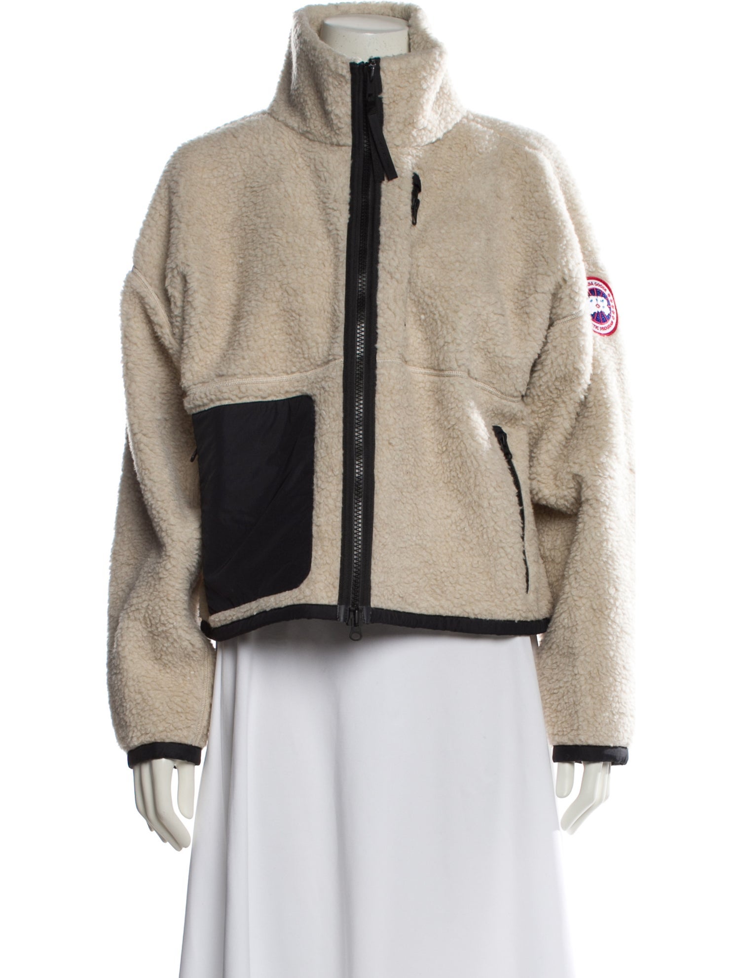 Canada Goose Wool Faux Fur Jacket