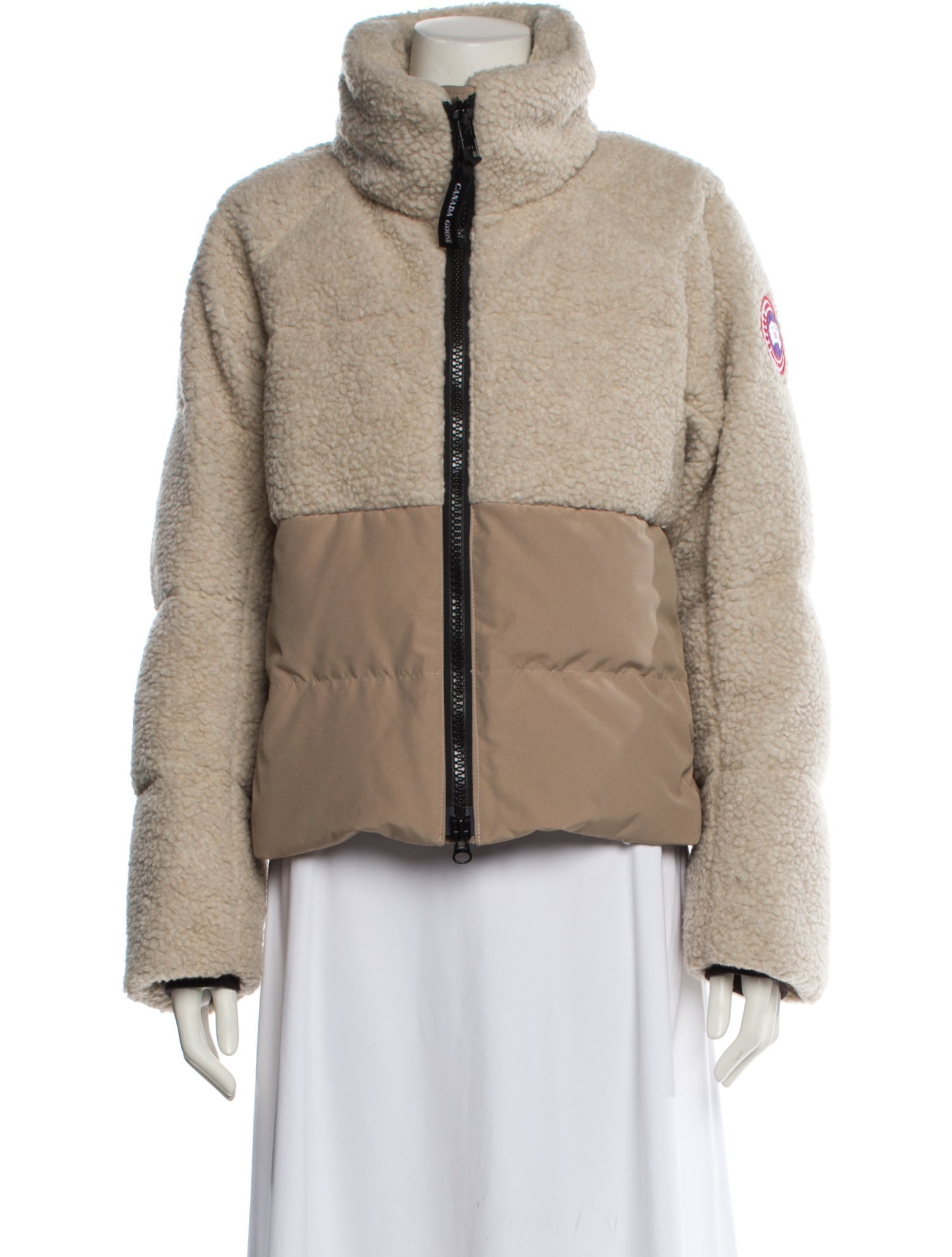 Canada Goose Fleece Faux Fur Jacket