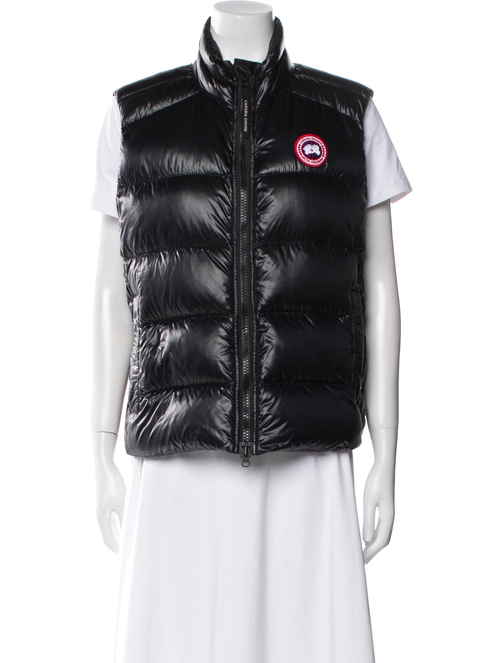 Canada Goose Down Down Jacket Black Embroidered A… - image 1