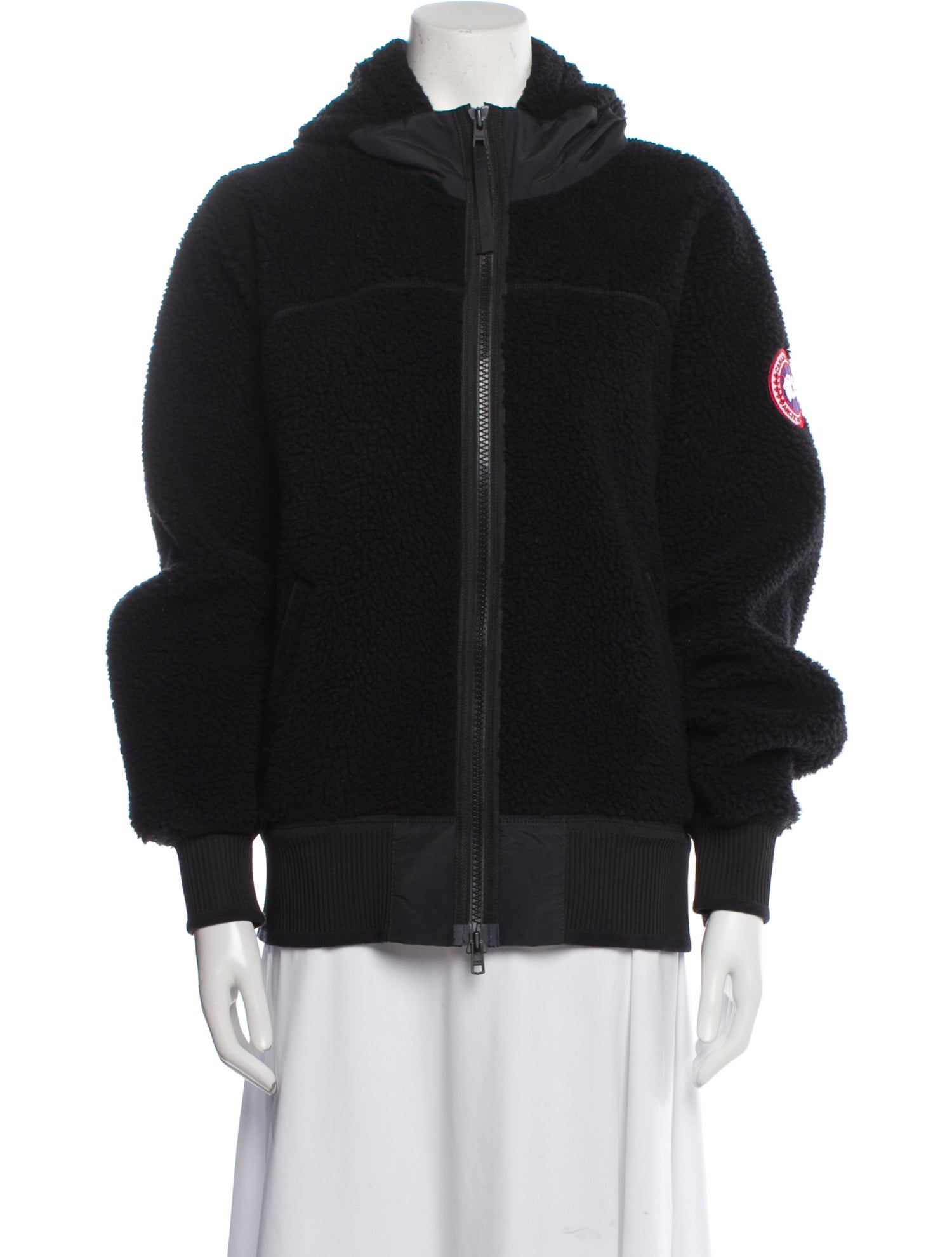 Canada Goose Wool Faux Fur Jacket