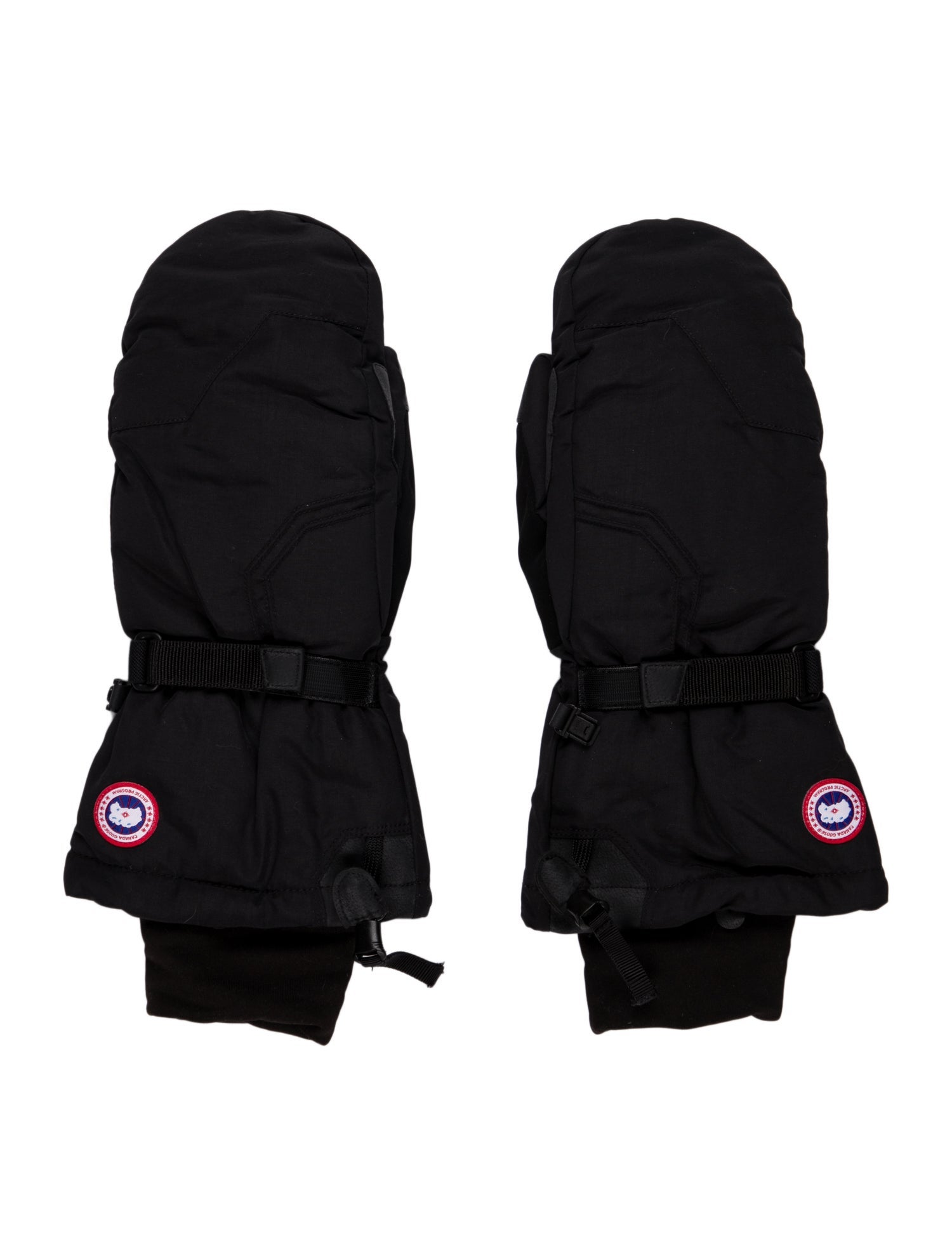 Canada Goose Leather Trim Mitten Gloves