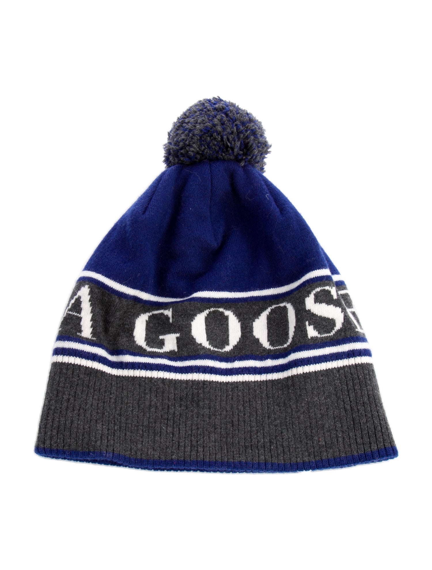 Canada Goose Pattern Print Wool Blend Knit Hat