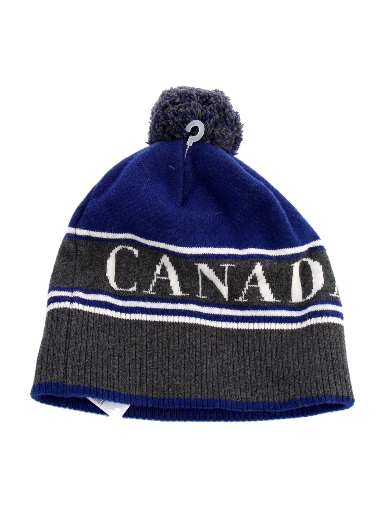 Canada Goose Pattern Print Wool Blend Knit Hat