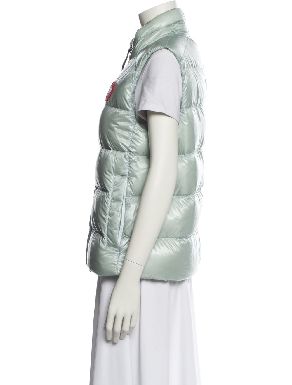 Canada Goose Down Down Jacket Blue Embroidered Ac… - image 2