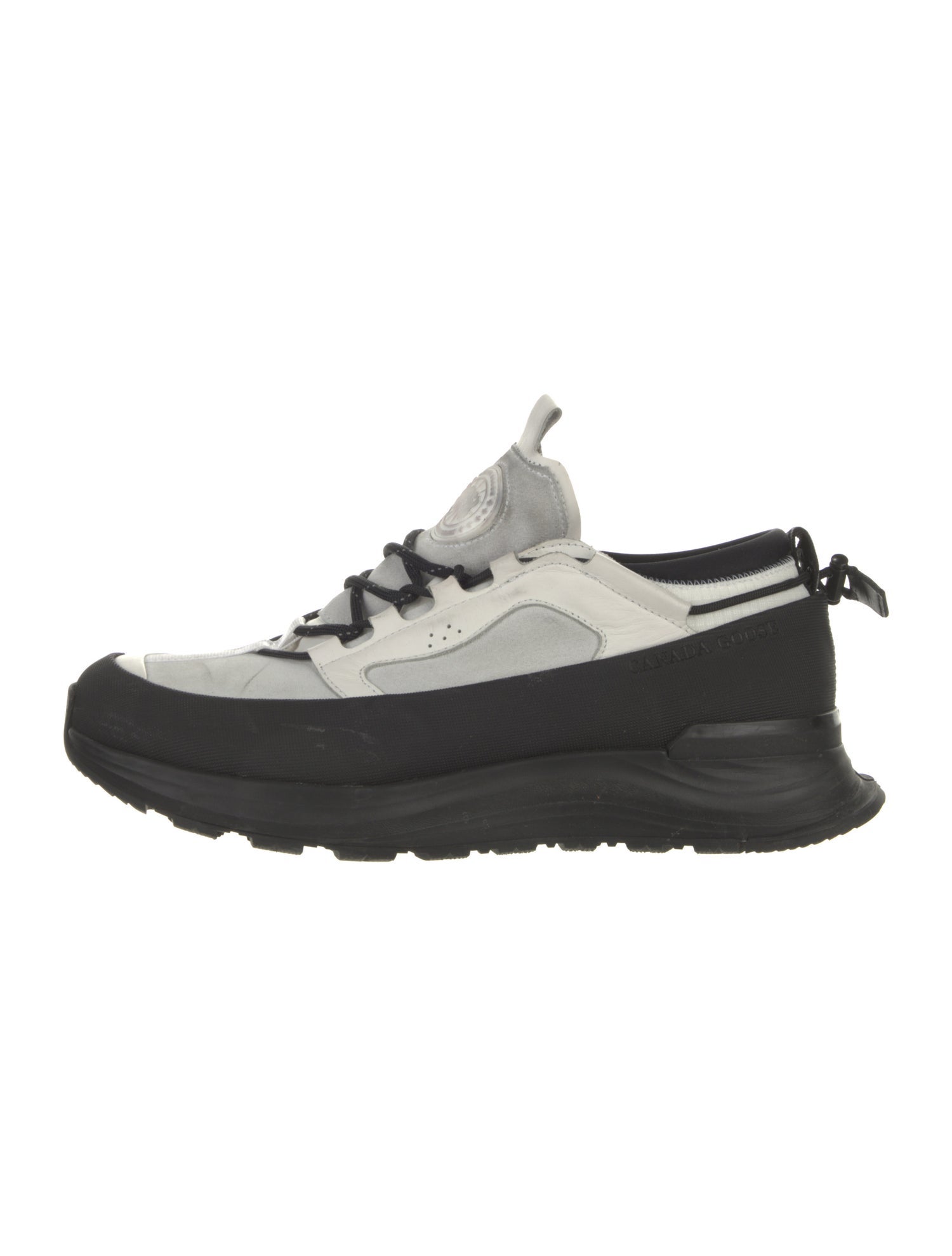 Canada Goose Suede Colorblock Pattern Athletic Sneakers