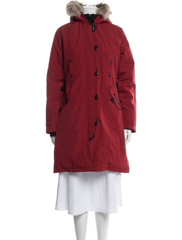 Pre-owned Canada Goose Down Jacket In Red