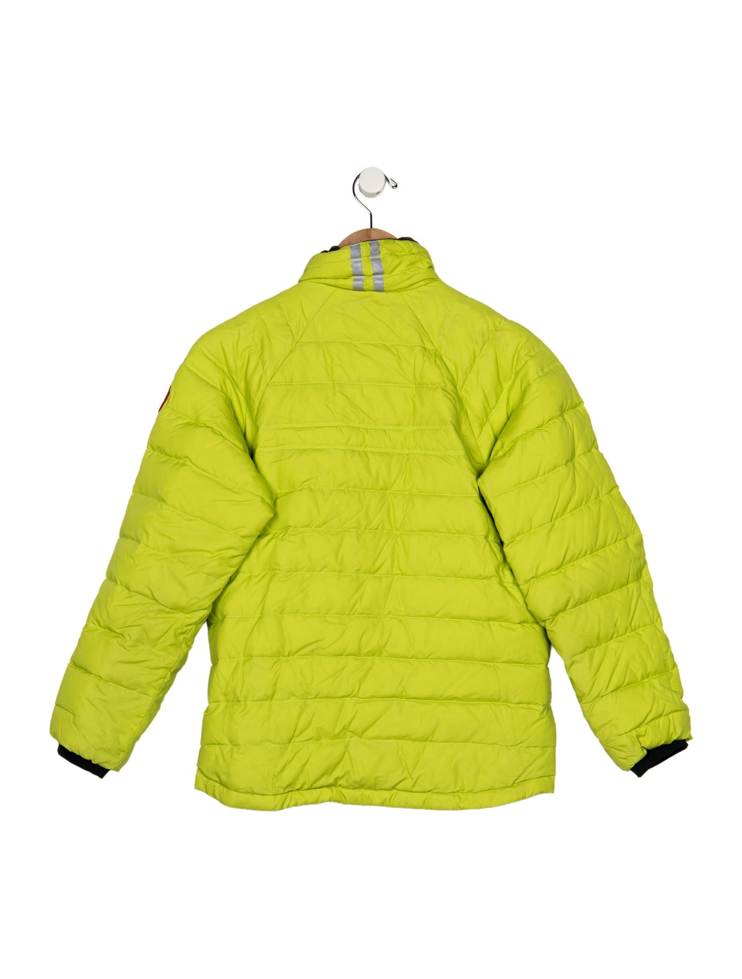 Canada Goose Yellow puffer casual jacket with zip closure
