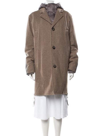 Pre-owned Canada Goose Wool Tweed Pattern Parka In Neutrals