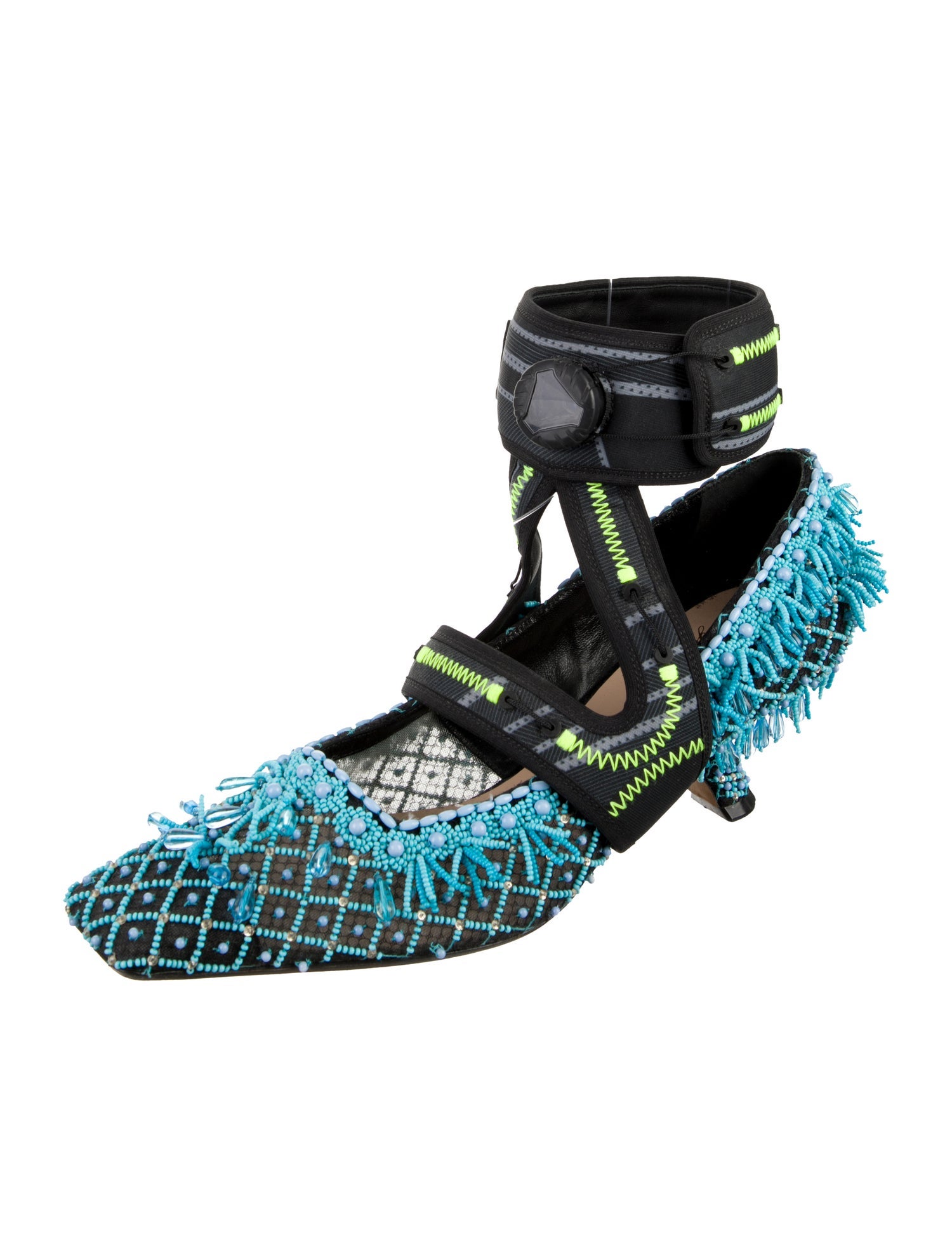 Christian Dior x Roger Vivier Tweed Printed Pumps