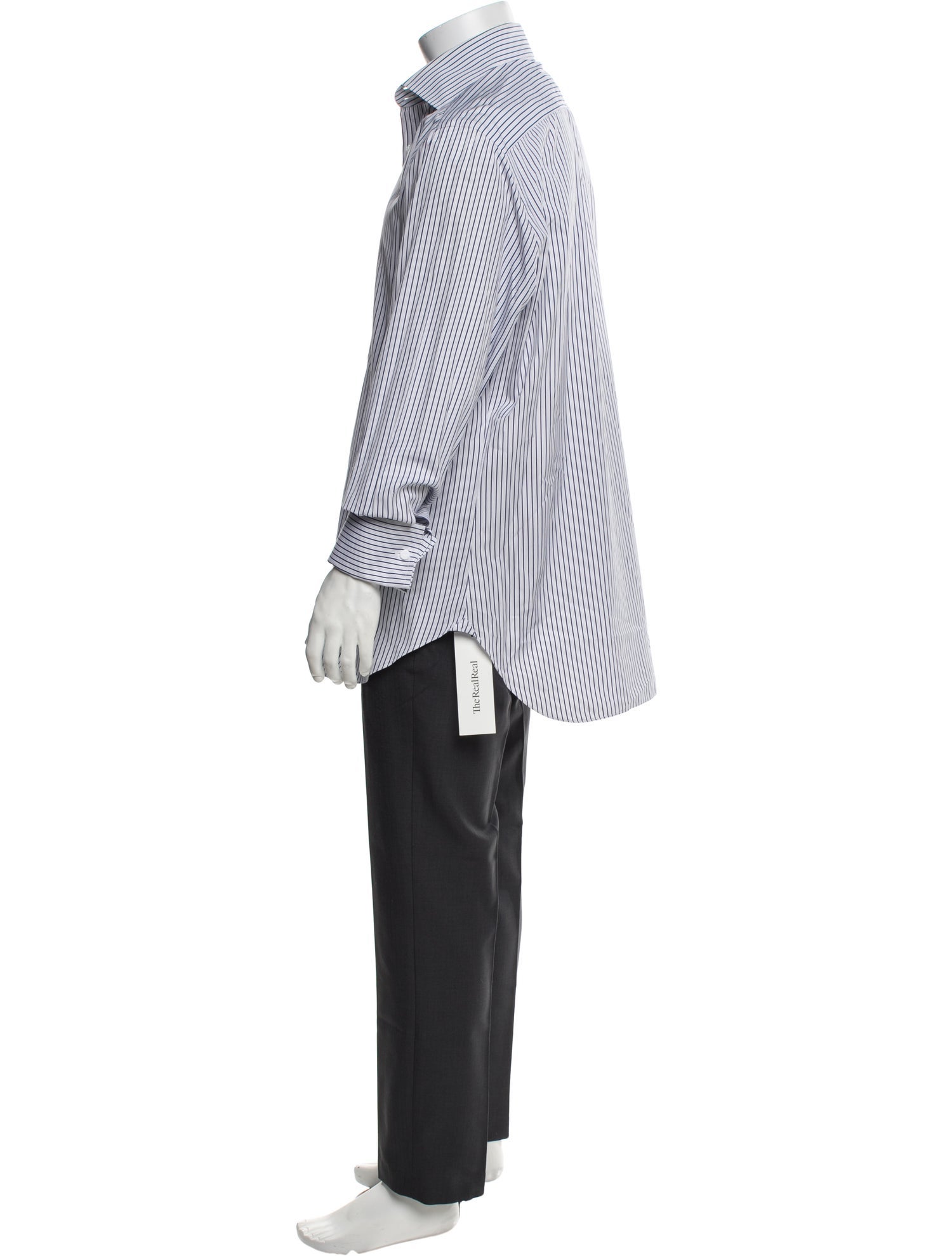 Cesare Attolini Striped Long Sleeve Dress Shirt