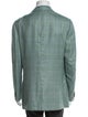 Cesare Attolini Cashmere Plaid Print Blazer