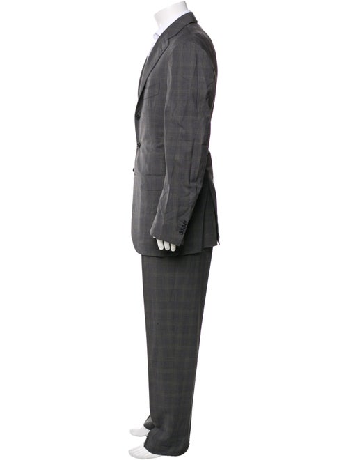 Cesare Attolini Wool Plaid Print Two-Piece Suit