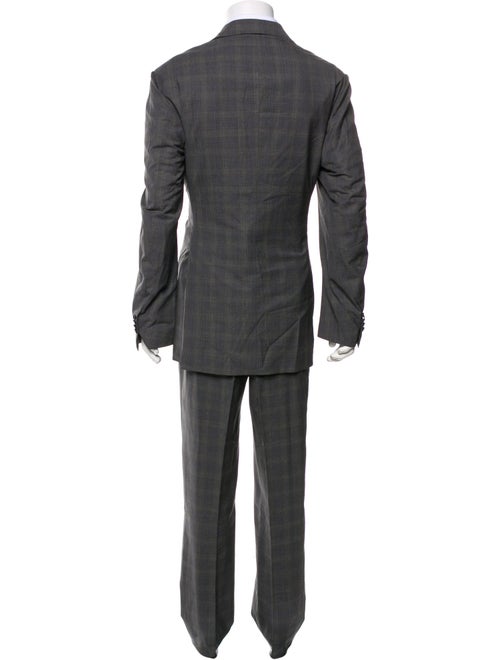 Cesare Attolini Wool Plaid Print Two-Piece Suit