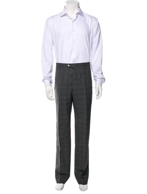 Cesare Attolini Wool Plaid Print Two-Piece Suit