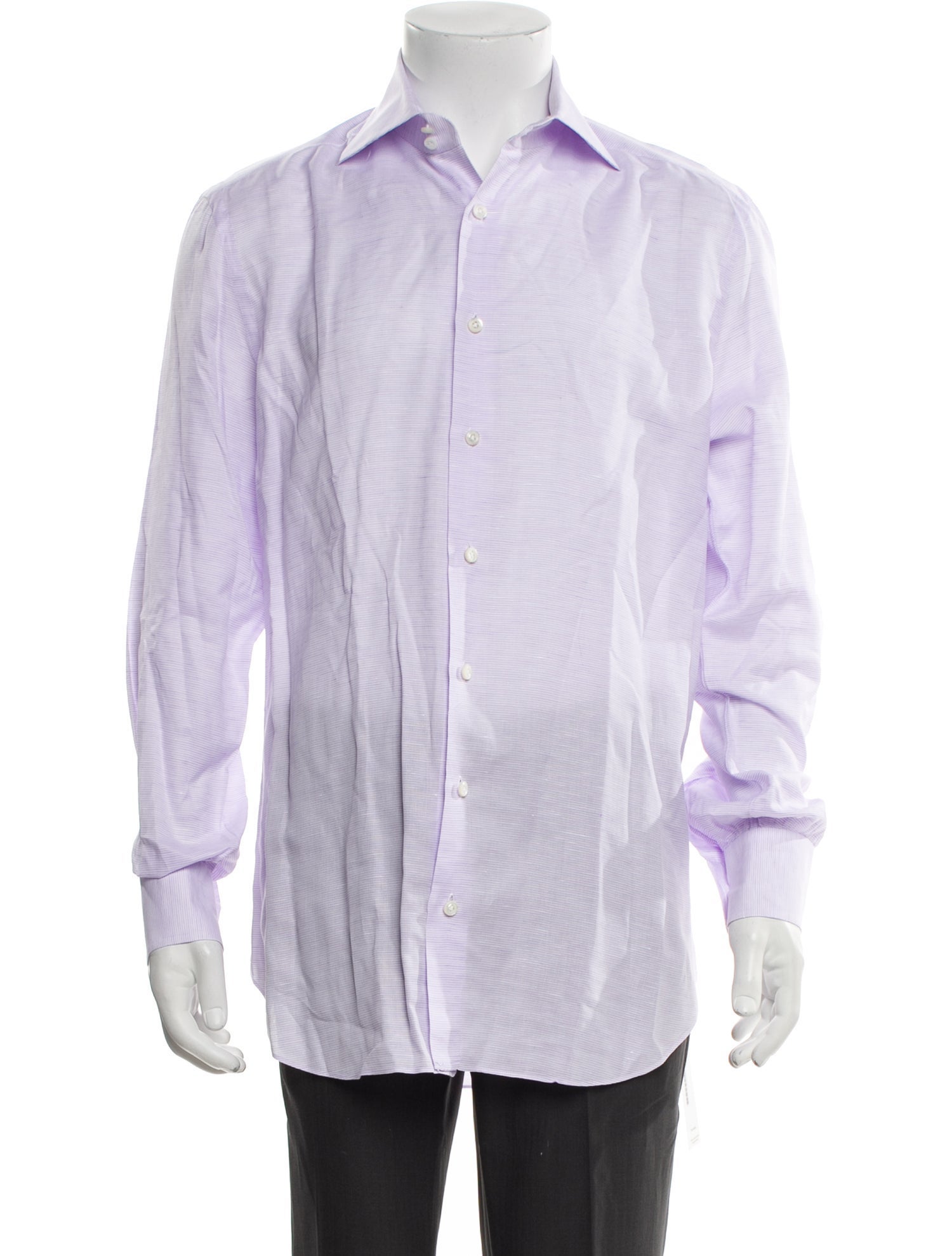 Cesare Attolini Striped Long Sleeve Dress Shirt
