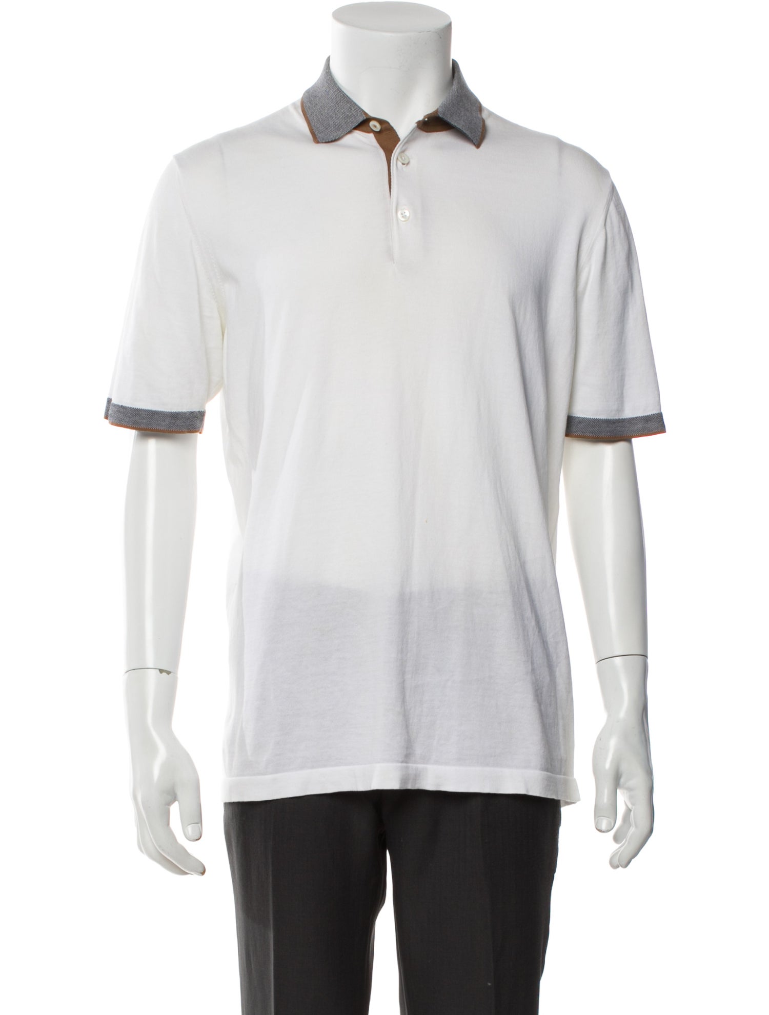 Cesare Attolini Collar Short Sleeve Polo Shirt