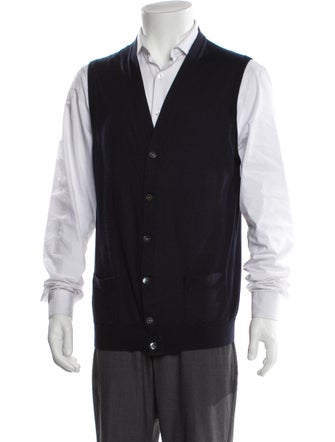 Cesare Attolini Cashmere V-Neck Sweater Vest