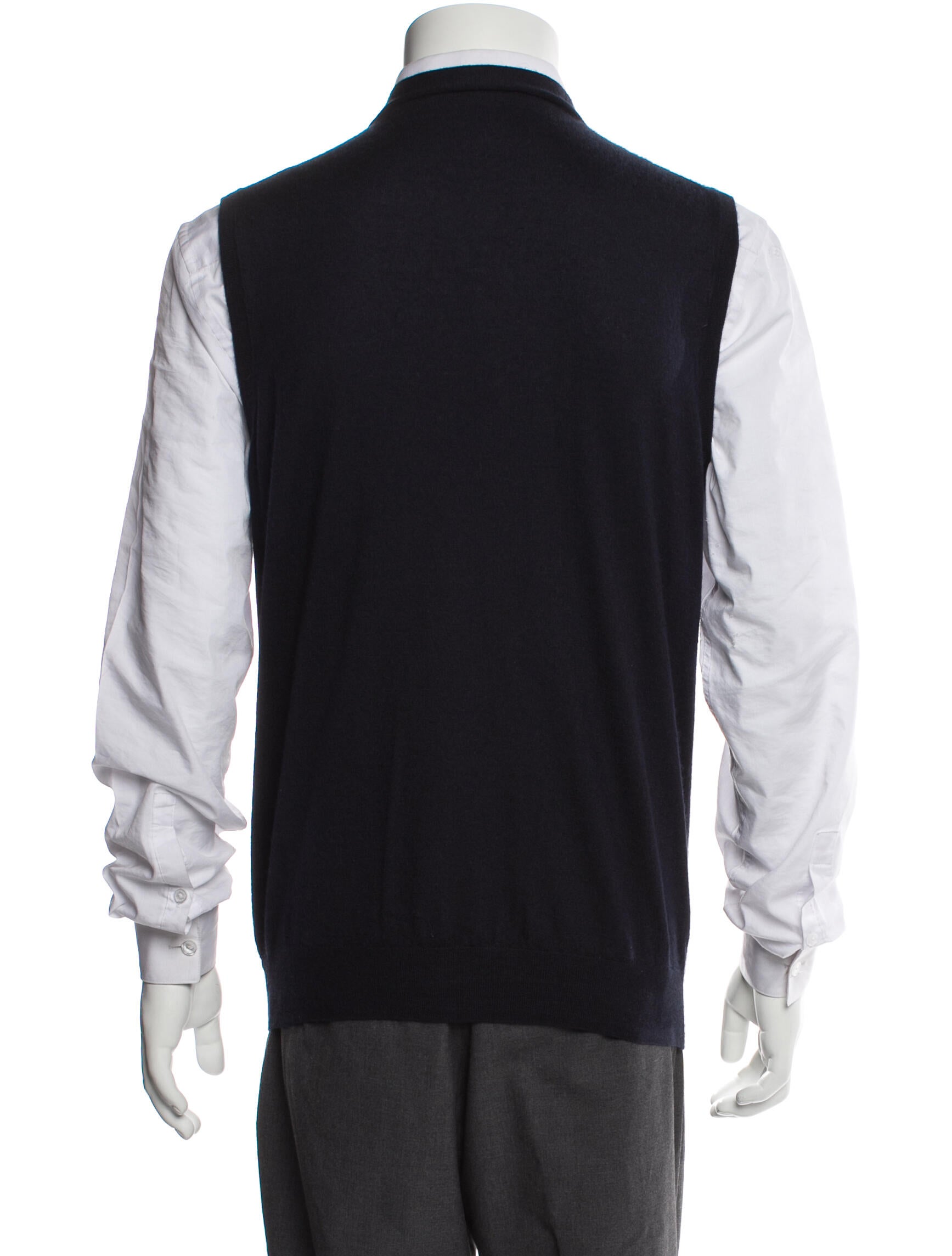 Cesare Attolini Cashmere V-Neck Sweater Vest
