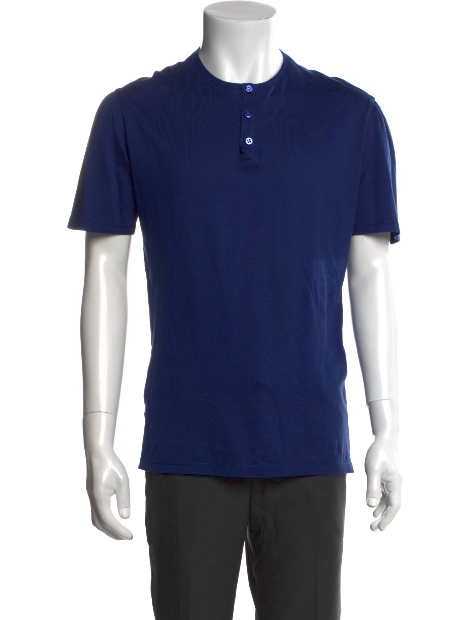 Cesare Attolini Crew Neck Short Sleeve Polo Shirt