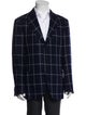 Cesare Attolini Cashmere Plaid Print Blazer