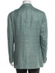 Cesare Attolini Cashmere Plaid Print Blazer