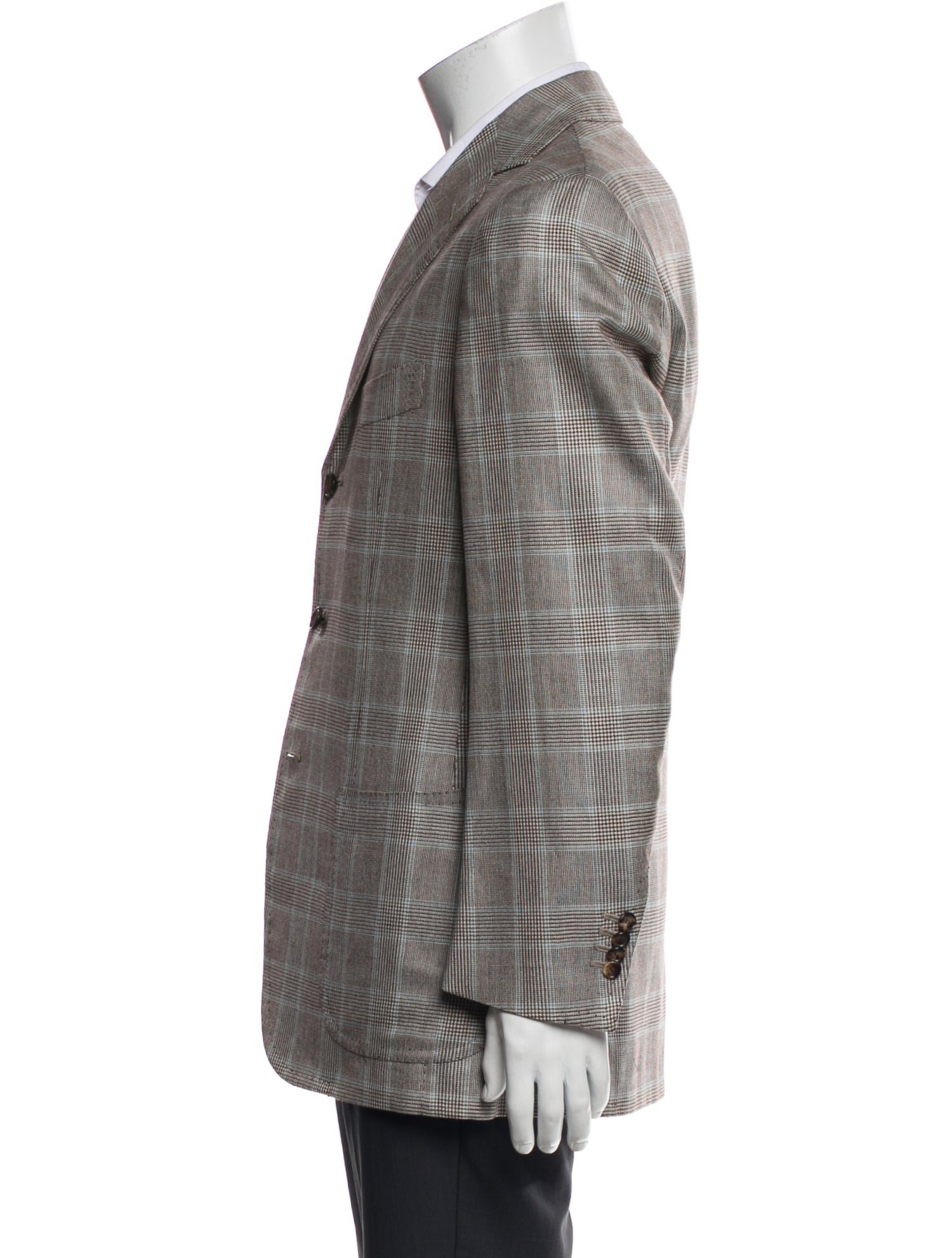 Cesare Attolini Plaid Print Blazer