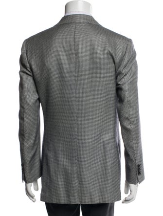 Cesare Attolini Plaid Print Blazer