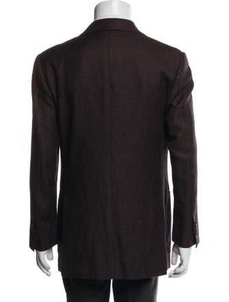 Cesare Attolini Plaid Print Blazer