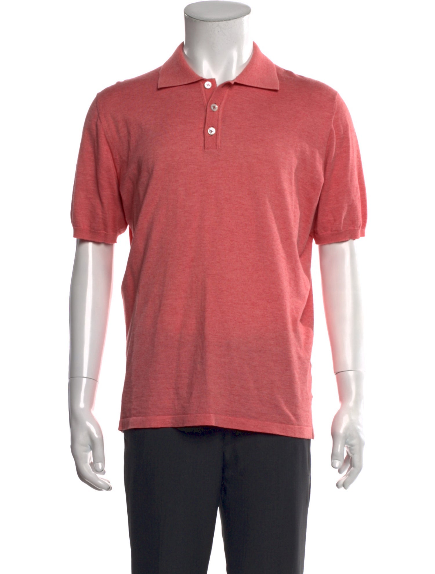 Cesare Attolini Crew Neck Short Sleeve Polo Shirt