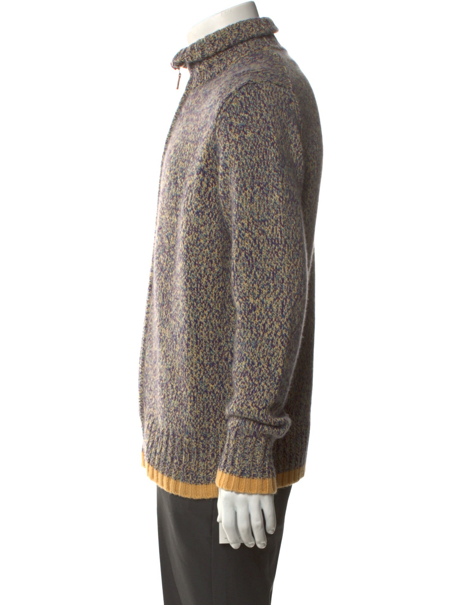Cesare Attolini Cashmere Patterned Cardigan