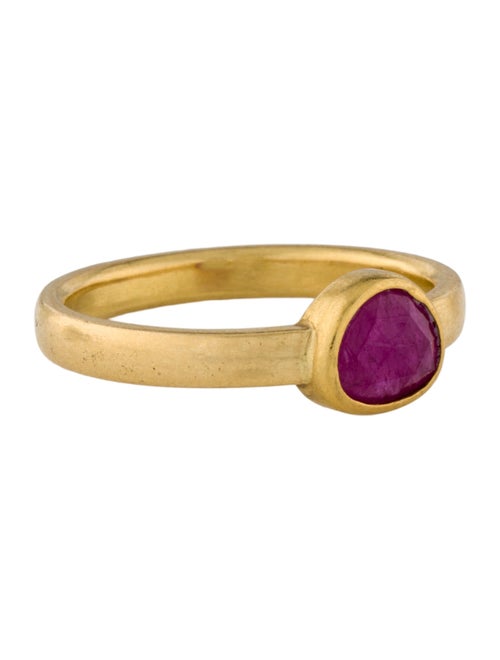 Caroline Ellen 20K Ruby Stack Ring