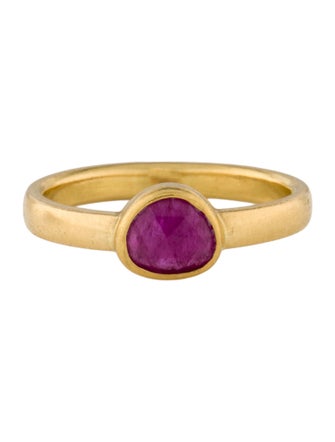 Caroline Ellen 20K Ruby Stack Ring