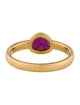 Caroline Ellen 20K Ruby Stack Ring