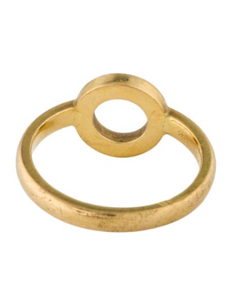 Caroline Ellen 20K Diamond Open Circle Ring