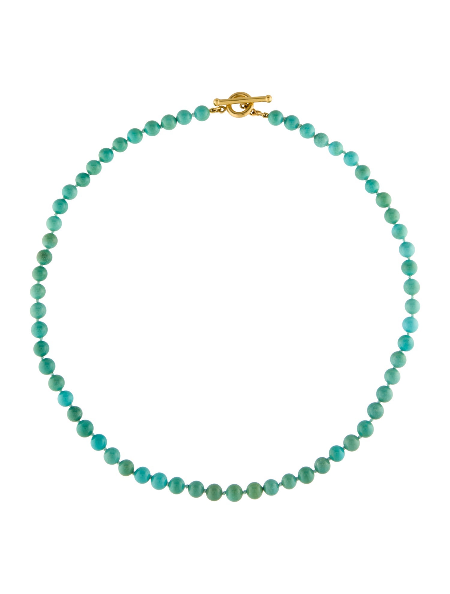 Caroline Ellen 20K Turquoise Bead Strand Necklace