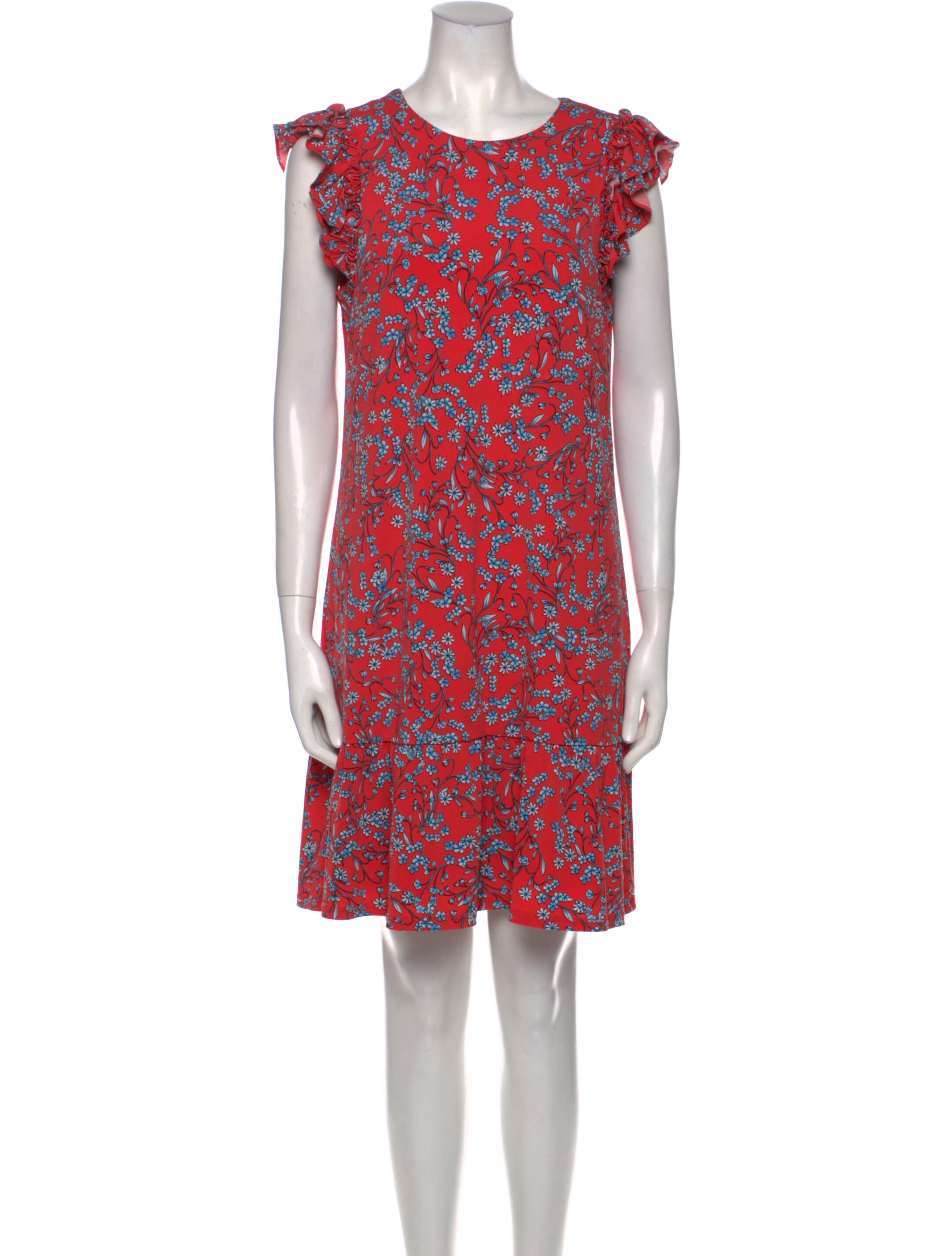 Cece Cord Floral Print Mini Dress