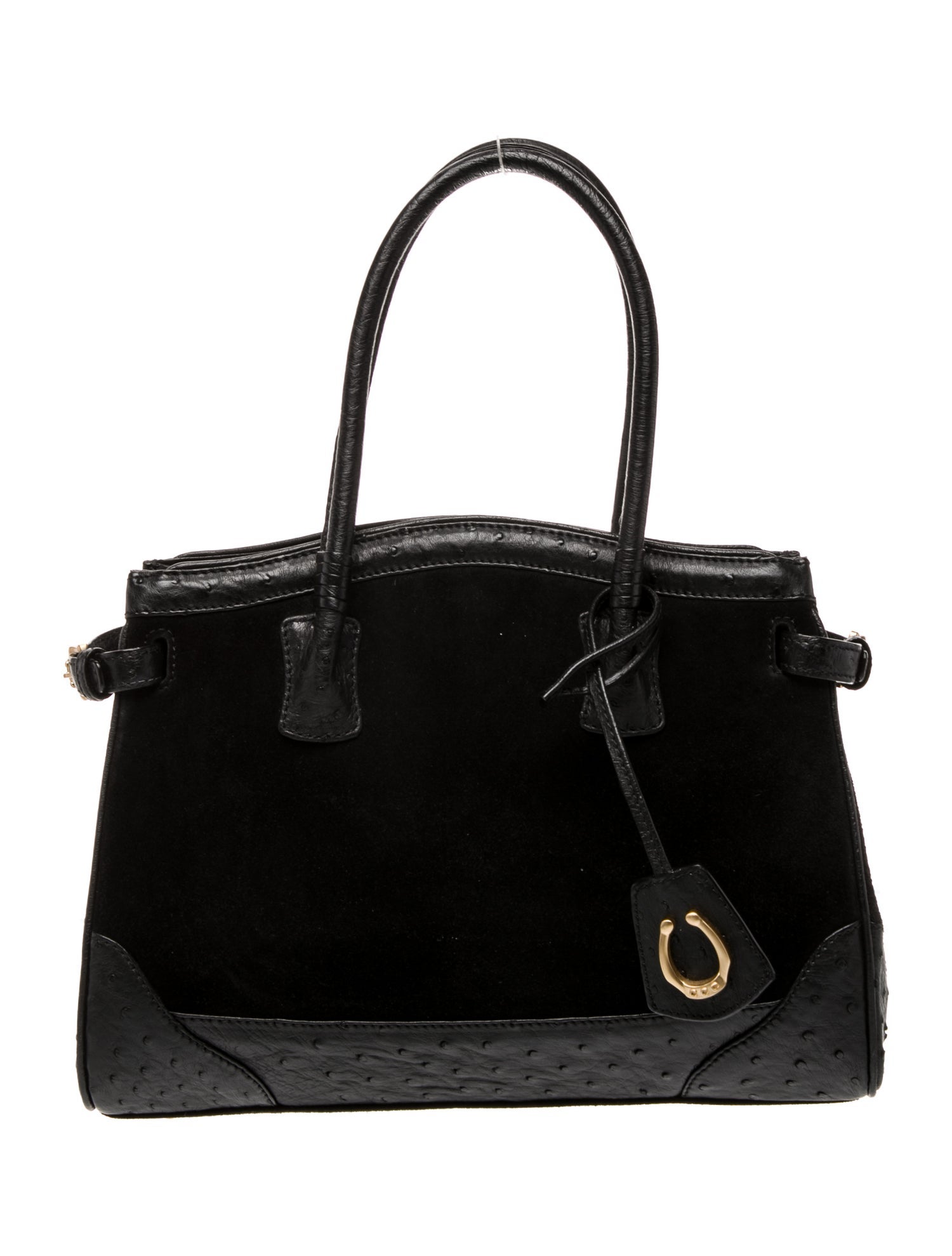 Cece Cord Ostrich Top Handle Bag