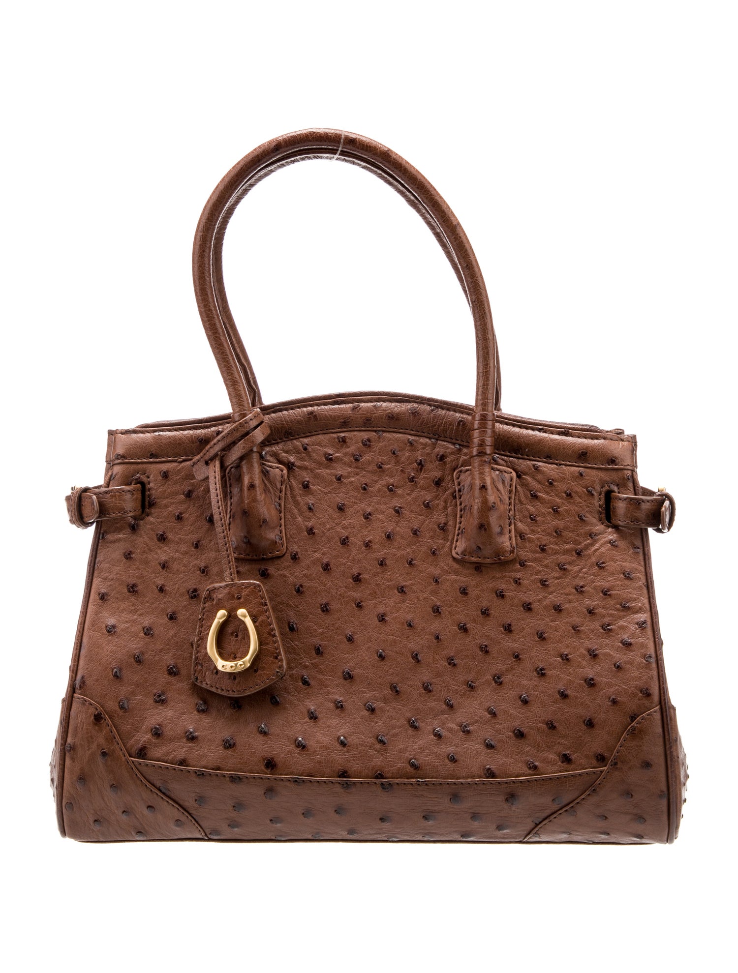 Cece Cord Ostrich Top Handle Bag