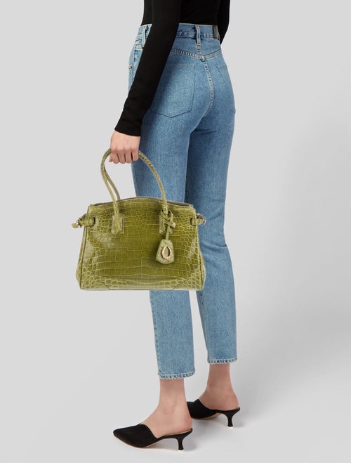 Cece Cord Embossed Leather Top Handle Bag