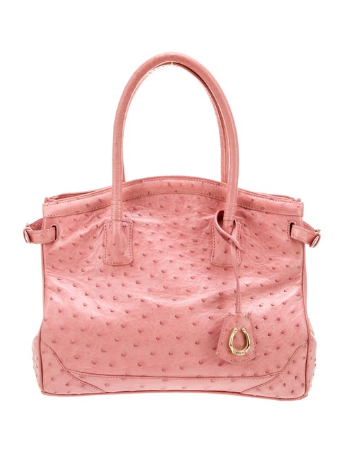 Cece Cord Ostrich Top Handle Bag